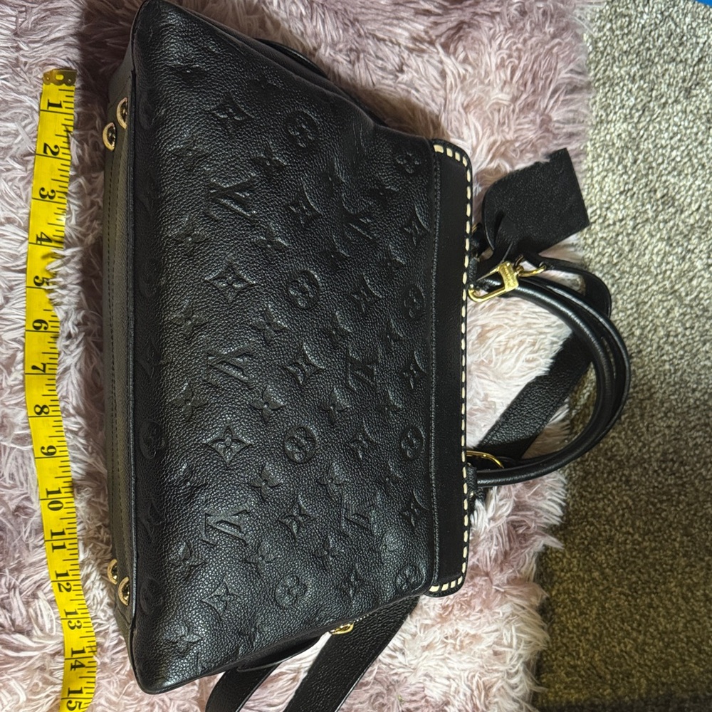 Louis Vuitton Black Embossed Shoulder Bag